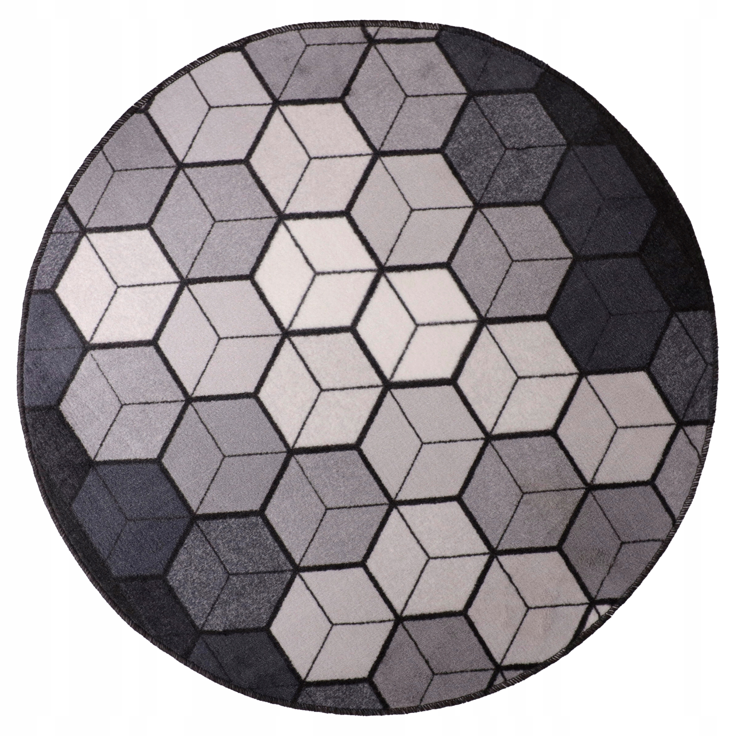 Koberec do ložnice kulatý vnitřní 100 cm vzor Moderní Cubik