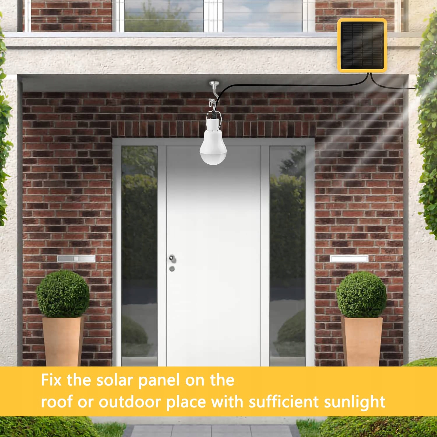 BEINHOME Solarna Lampa LED 130 Lumen 800mAh Do Wnętrz i Na Zewnątrz — miniatura 6