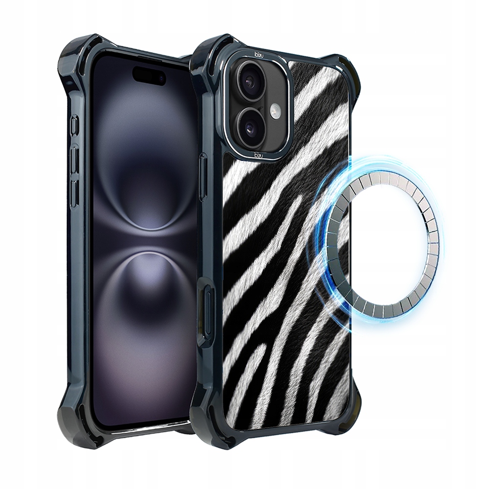 Pouzdro Ibizu DropGuard Ultra iPhone 16 Plus s MagSafe, Zebra