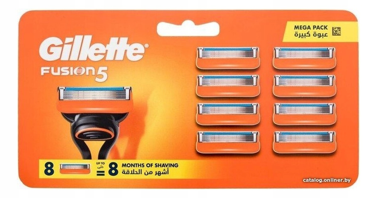 Gillette Fusion5 Vyměnitelné čepele pro holicí strojek 8 Kusů