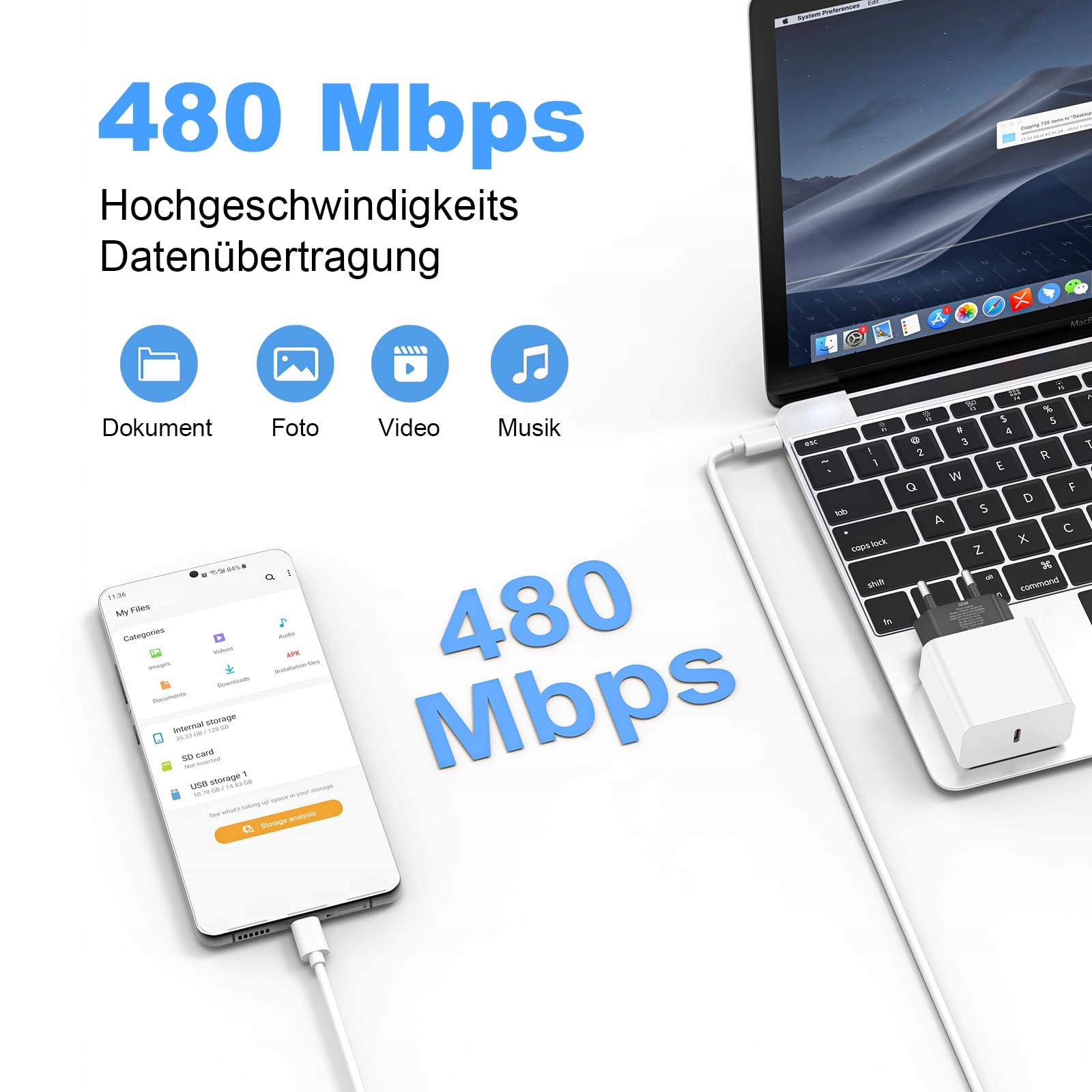 Ładowarka USB C 30 W do Google Pixel 9/9 Pro XL/ 9 Pro / 9 Pro Fold / 8 — miniatura 2