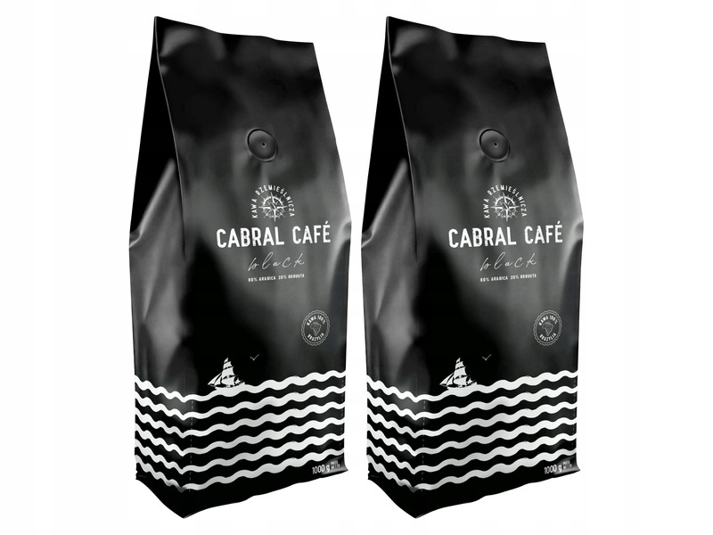 Kawa ziarnista Cabral Cafe Black 2 x 1 kg (Rzemieślnicza)