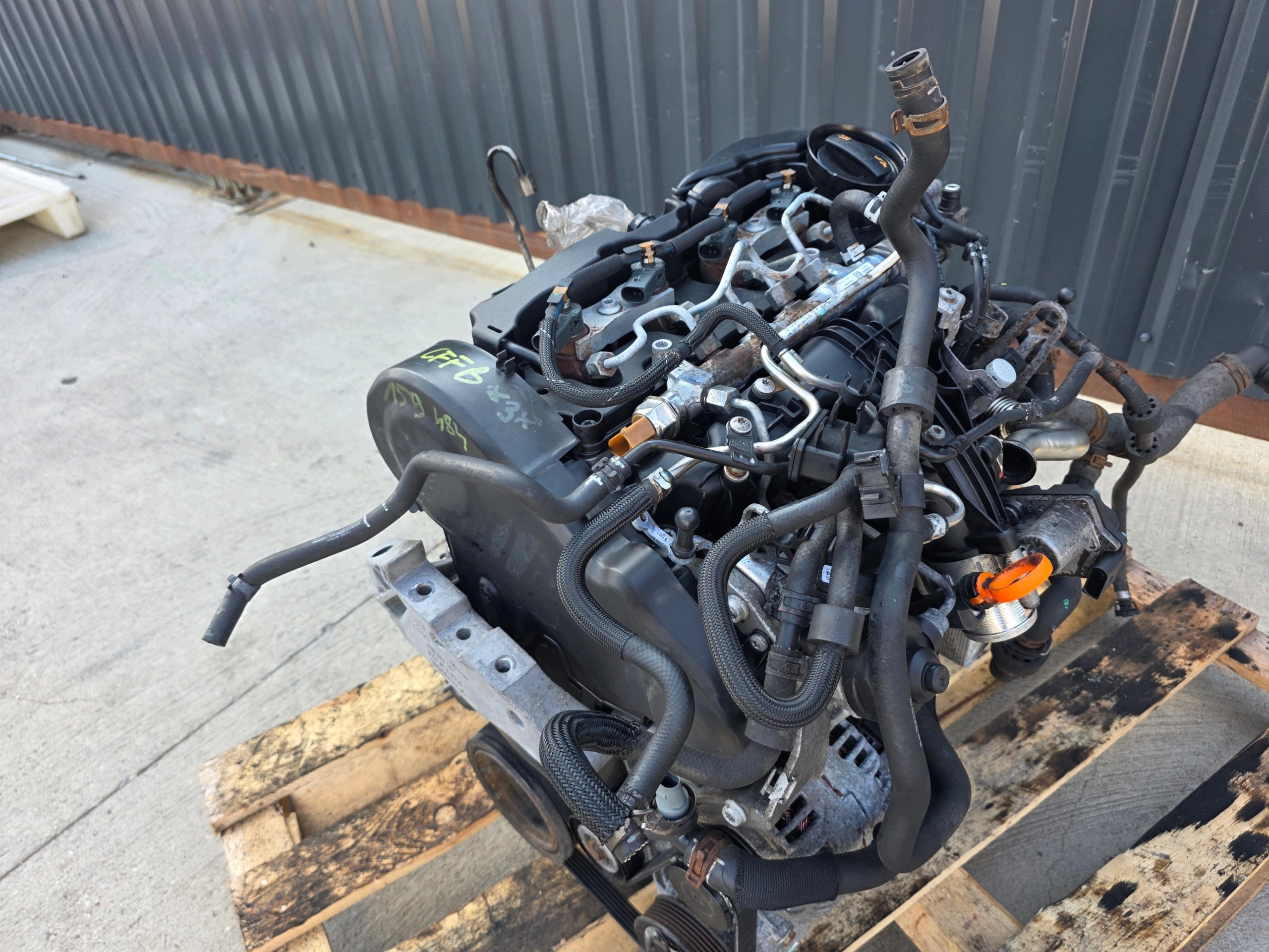 engine complete AUDI VW SEAT SKODA 2.0 TDI CFF CFFB 159484 KM original *3