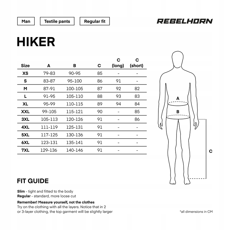 Spodnie tekstylne Rebelhorn Hiker III szare 6XL Rozmiar 6XL