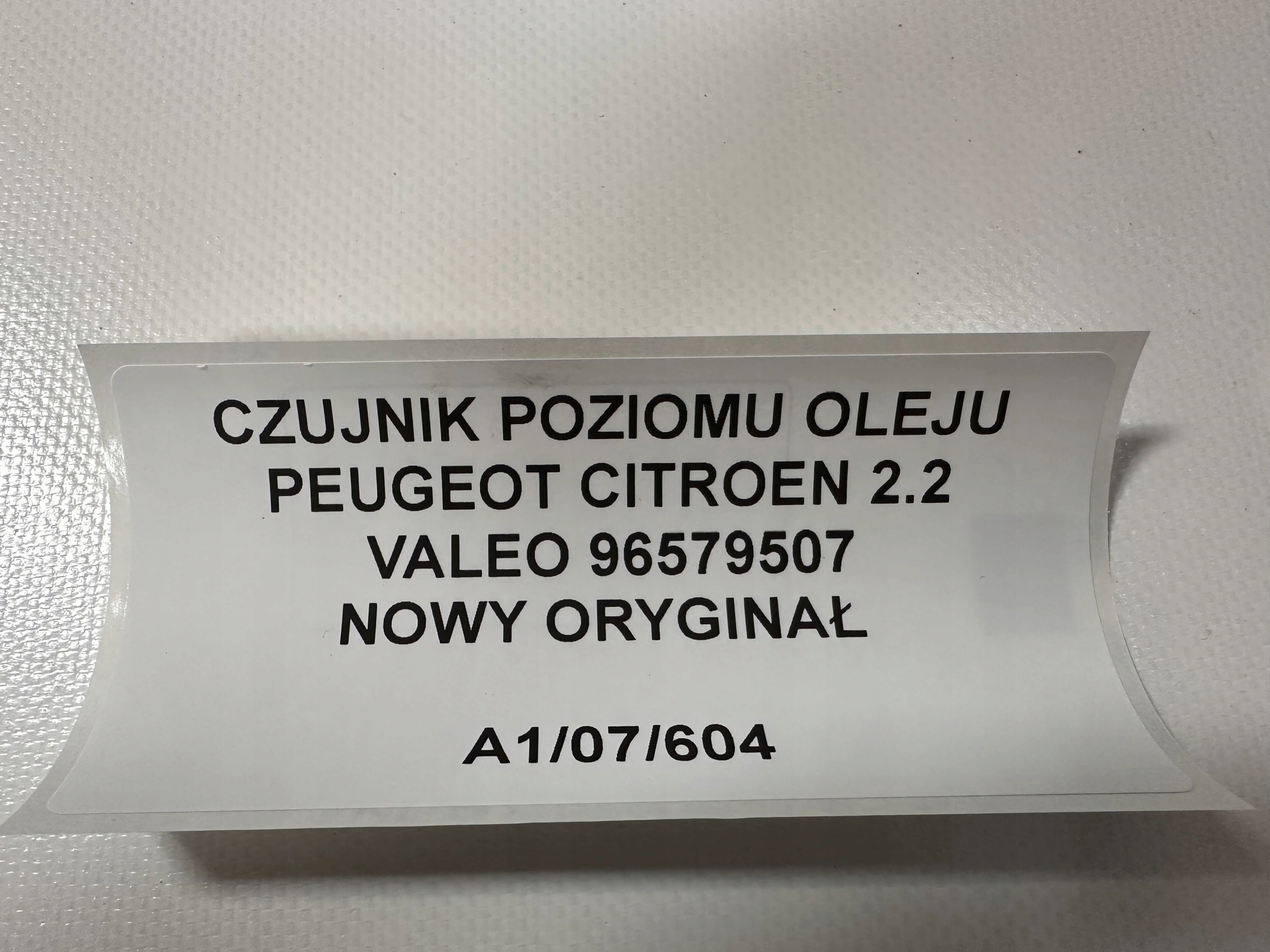 CZUJNIK POZIOMU OLEJU PEUGEOT CITROEN 2.2 96579507 Wersja Europejska