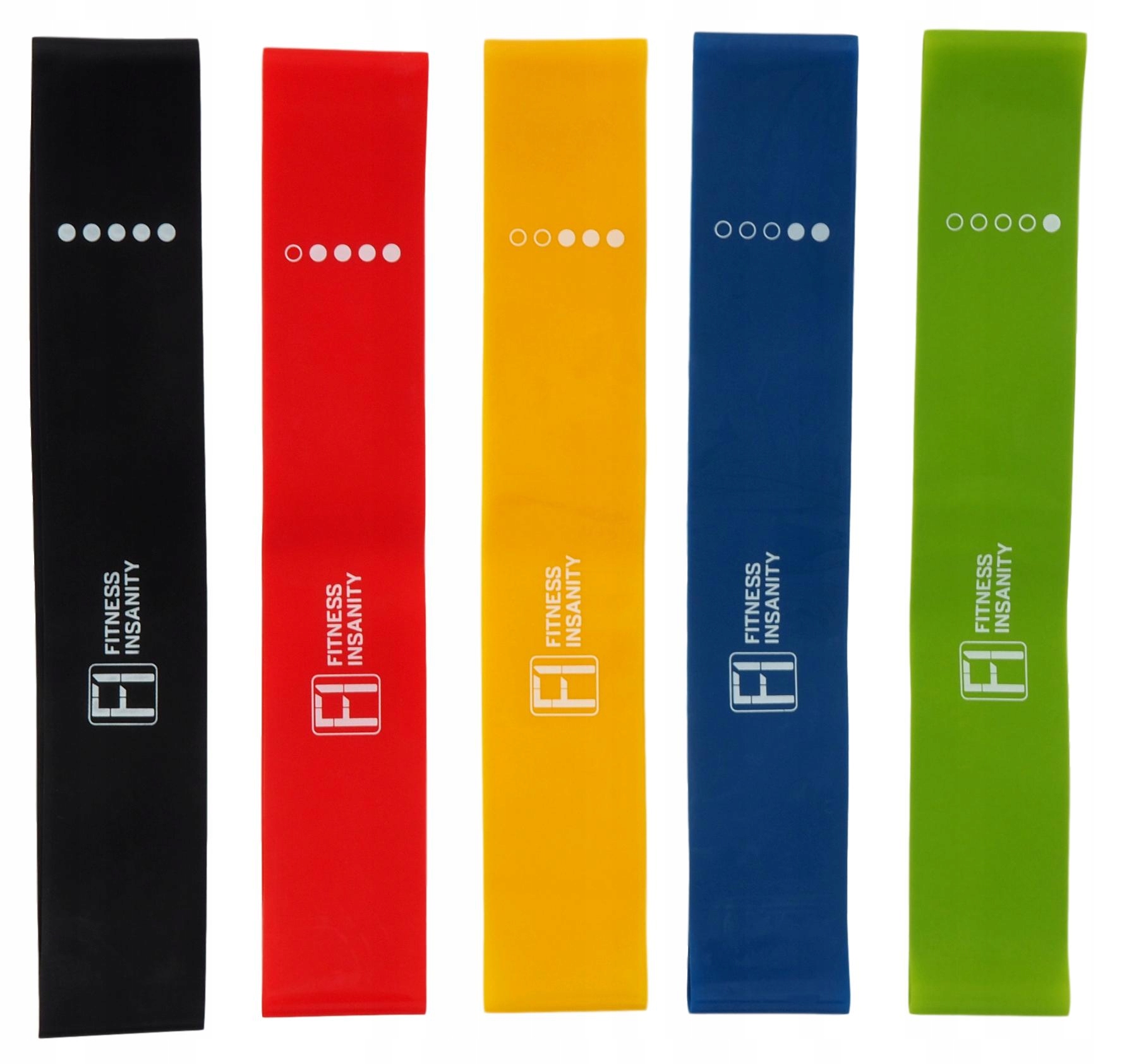

Zestaw 5 Gum Do Ćwiczeń Mini Band Taśmy Fitness
