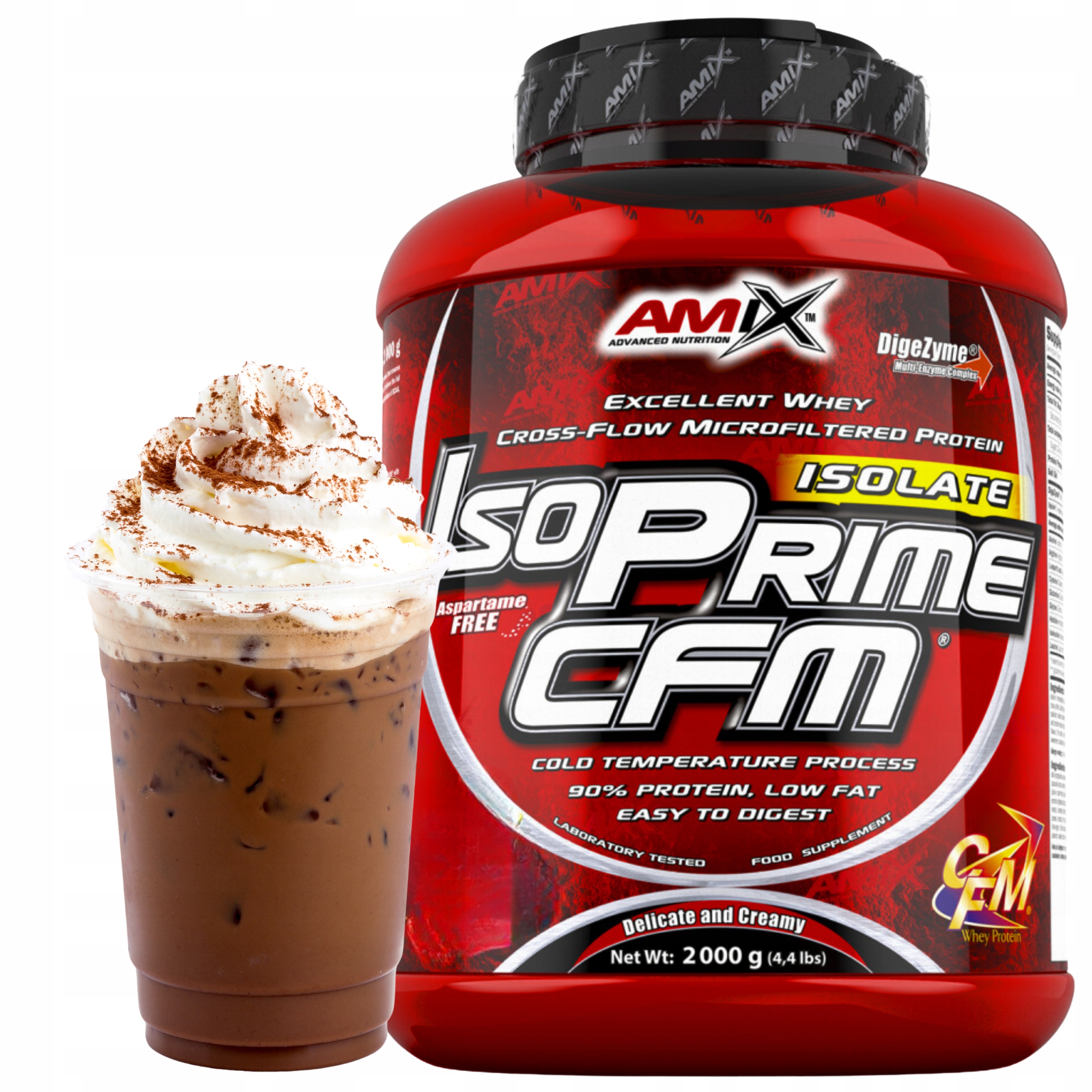 Protein Amix Isoprime Cfm 2000 g Bez Cukru 90% Izolát Wpi