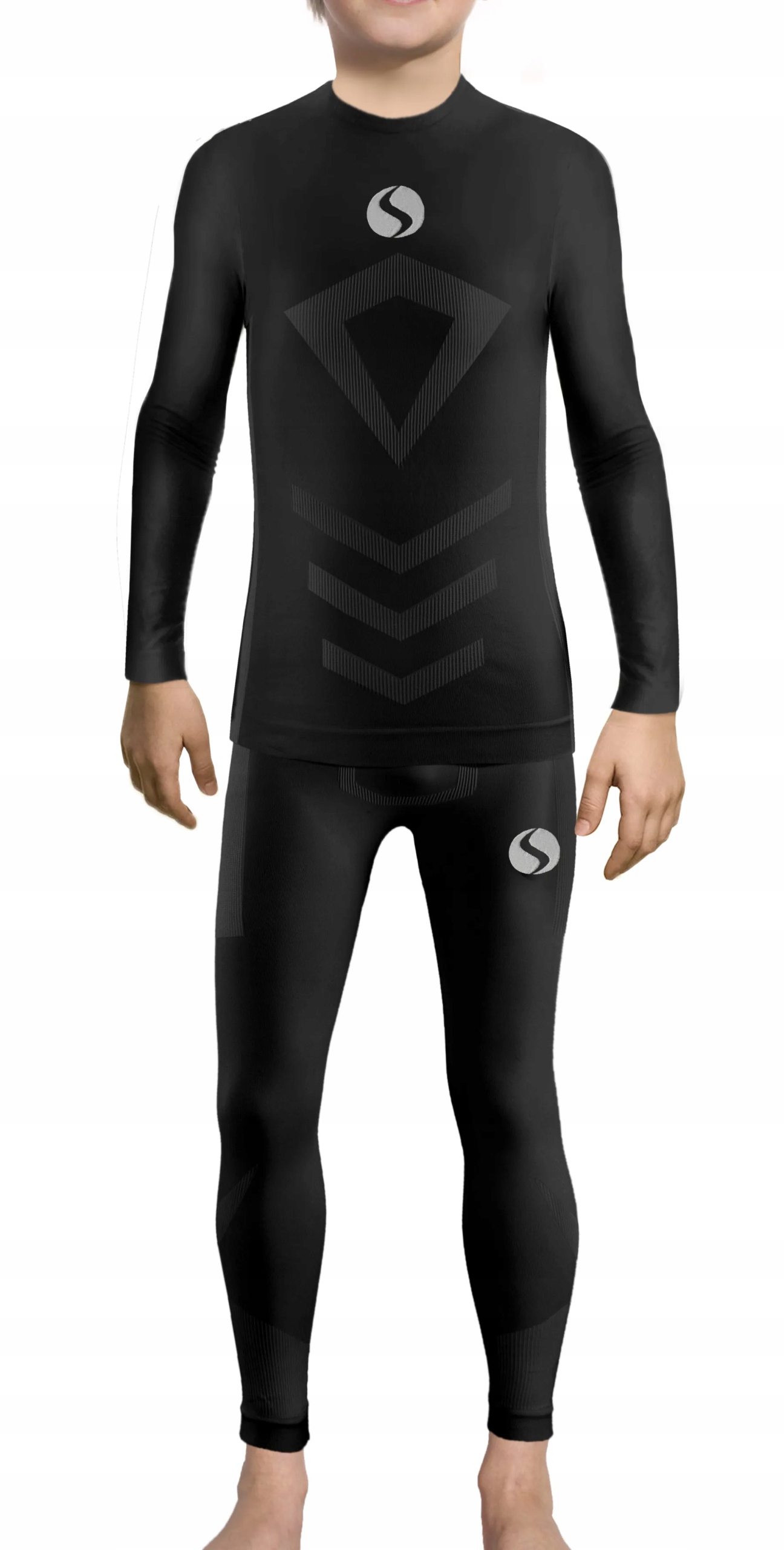 Sesto Senso Chlapecký dlouhý komplet Thermo CL40 CL42 Černý 140-164 2XS/XS