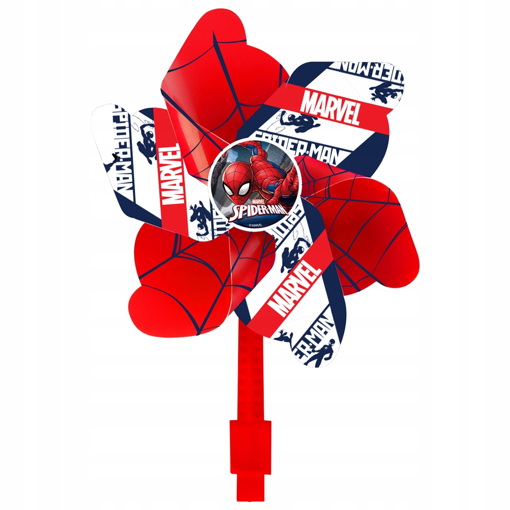 WIATRACZEK NA KIEROWNICĘ ROWERU HULAJNOGI SPIDERMAN 17CM ROWER PAJĄK MARVEL