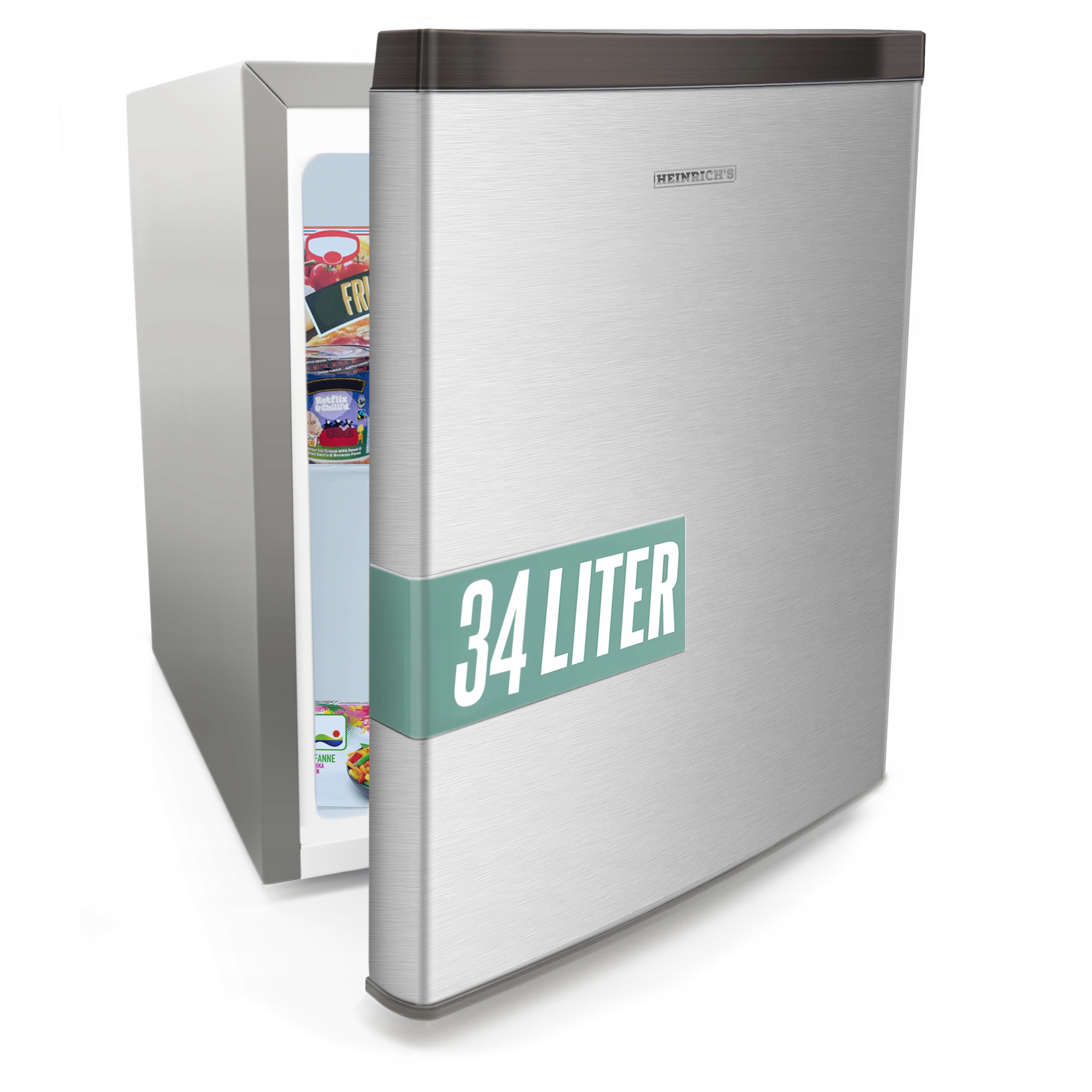 MINI ZAMRAŻARKA PODBLATOWA HOTELOWA BIUROWA WOLNOSTOJĄCA HOTELU INOX 34L