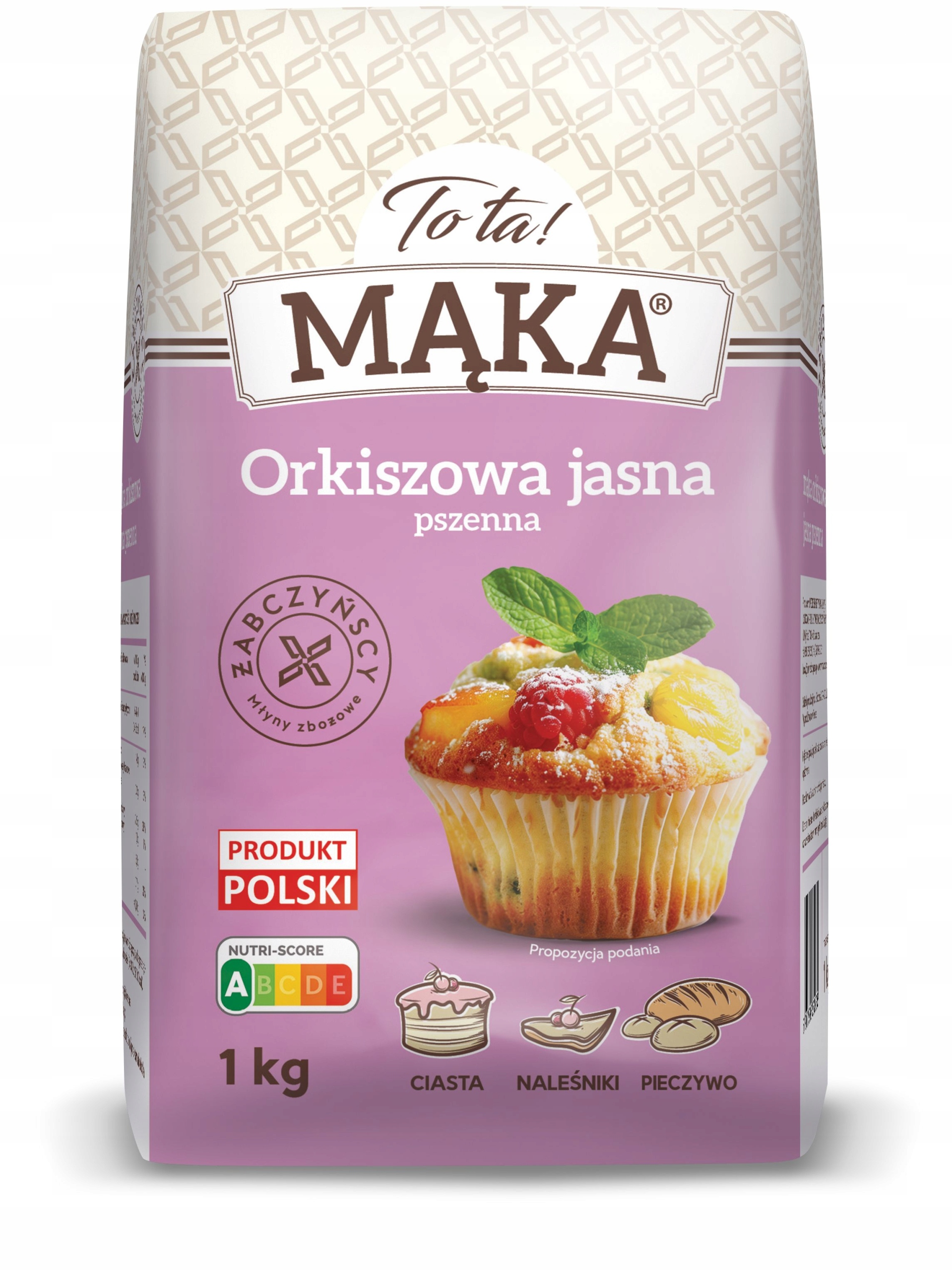 Mąka Orkiszowa jasna Typ 650 chlebowa Świeża ToTa! 1 Kg Polskie Ziarno