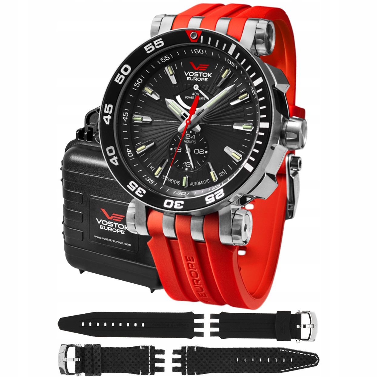 Pánské Hodinky Vostok Europe YN84-575A538SR červené