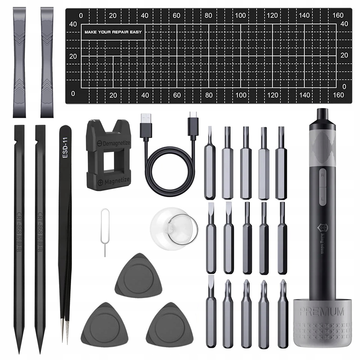 Elektrický Bezdrôtový Skrutkovač KS-882043 Príslušenstvo Bity 29v1