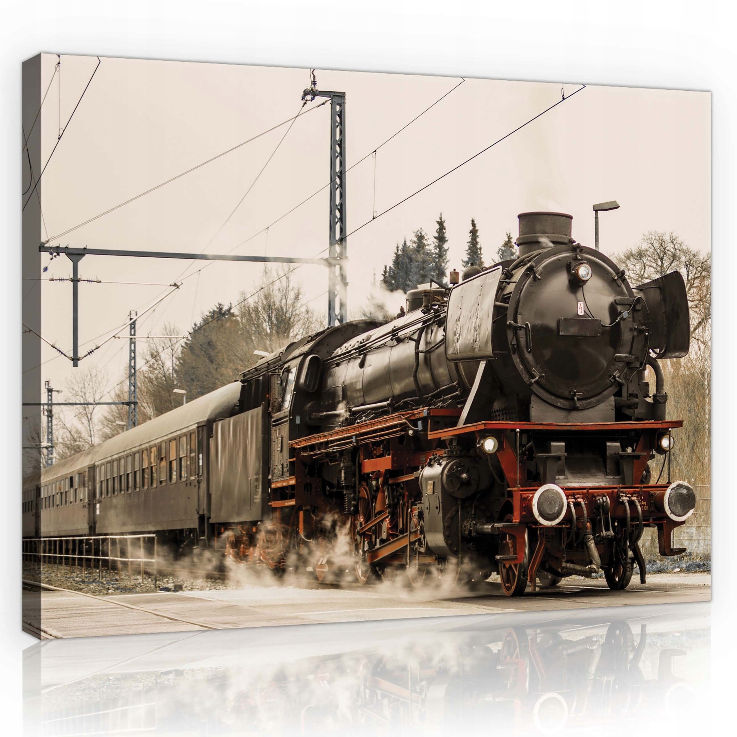 Obraz 80x60 Parovoz vlak retro vintage industriální doprava