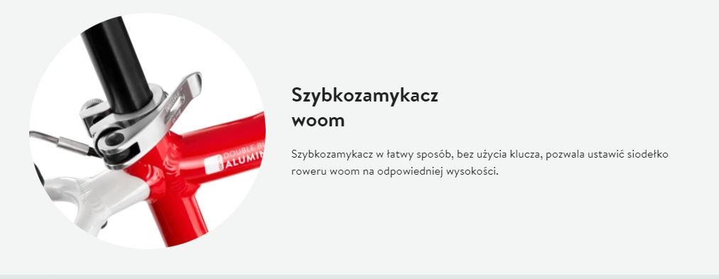 Lekki Rower dla dziecka Woom 6 czerwony 26'' Płeć produkt uniseks