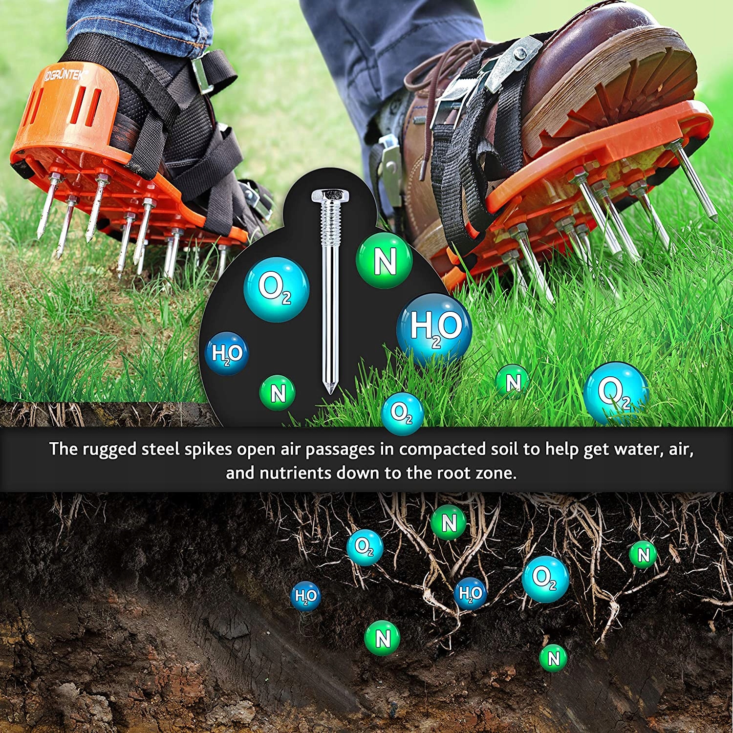 KOLCE DO NAPOWIETRZANIA TRAWNIKA BUTY DO TRAWY Marka inna