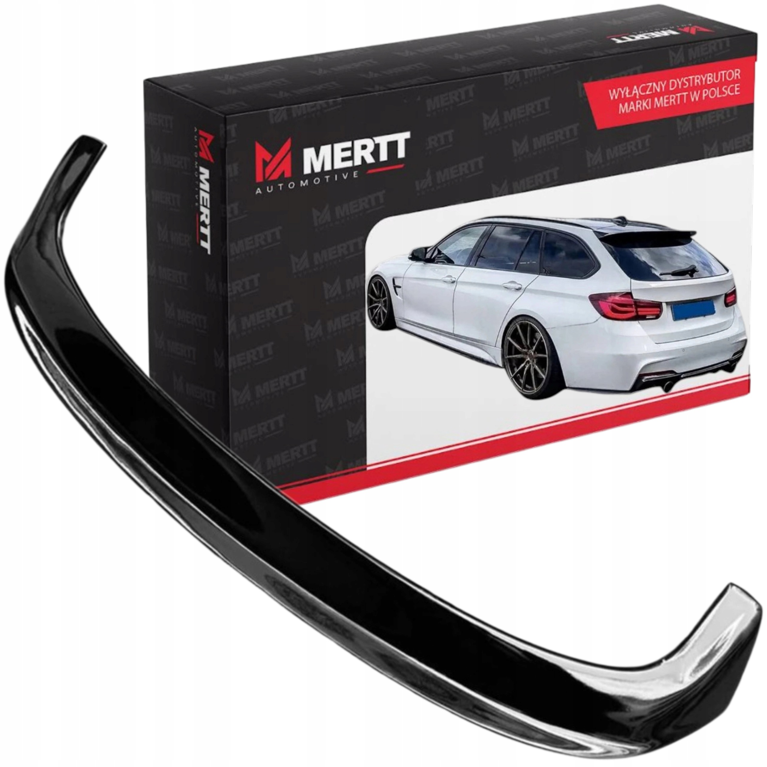 Bmw 3 Series F31 kombi Spoiler Lotka Nástavec Spoiler Černý Lesk