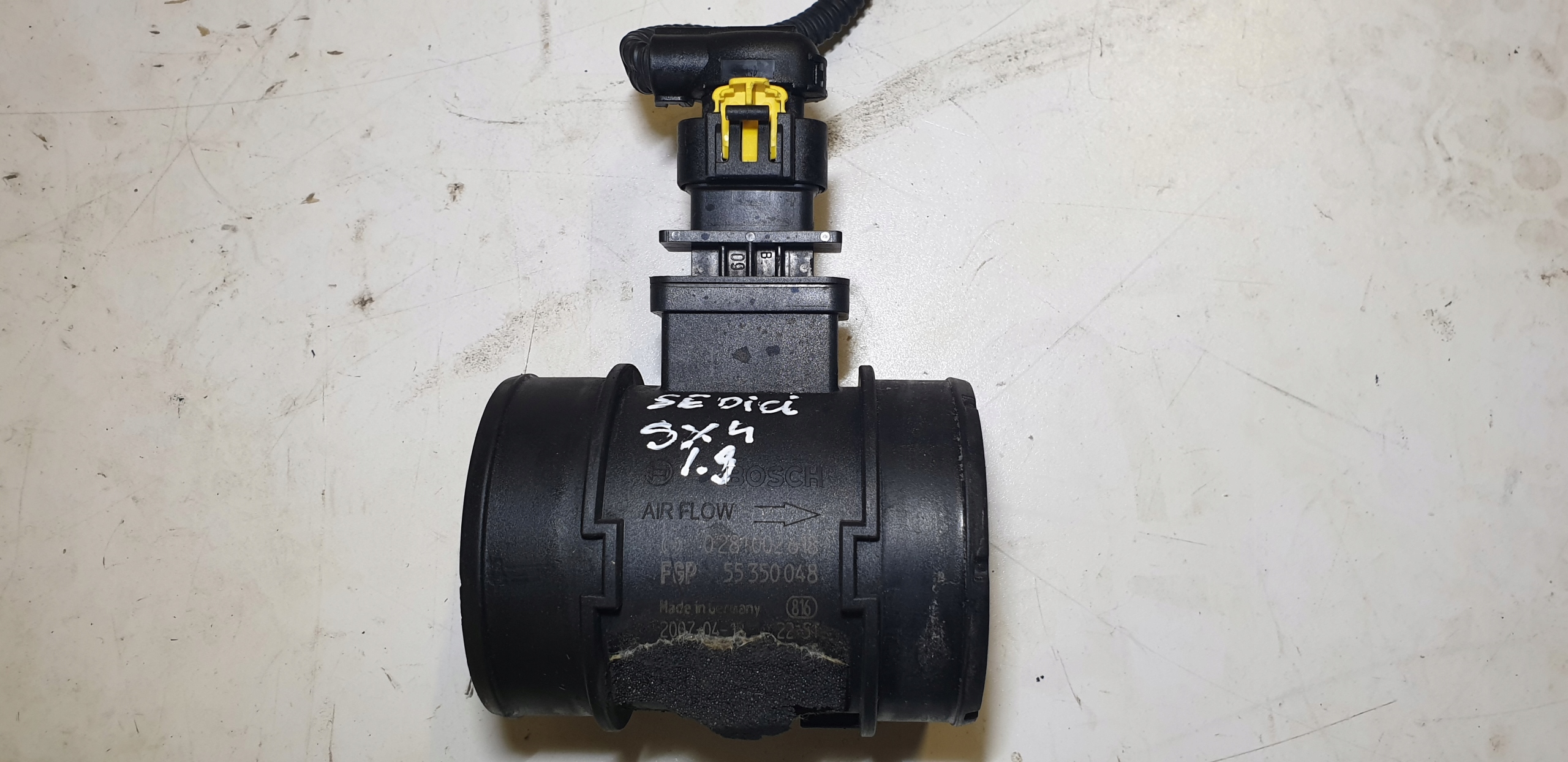 flow meter SUZUKI SX4 SEDICI 1.9DDIS 55350048