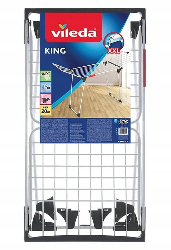 Levně Sušák na prádlo 174x57x91cm Vileda na kolečkách