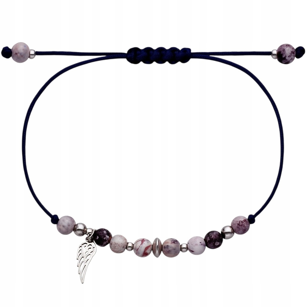 Stříbrný náramek Ag 925 pero Jaspis PW0180325BG