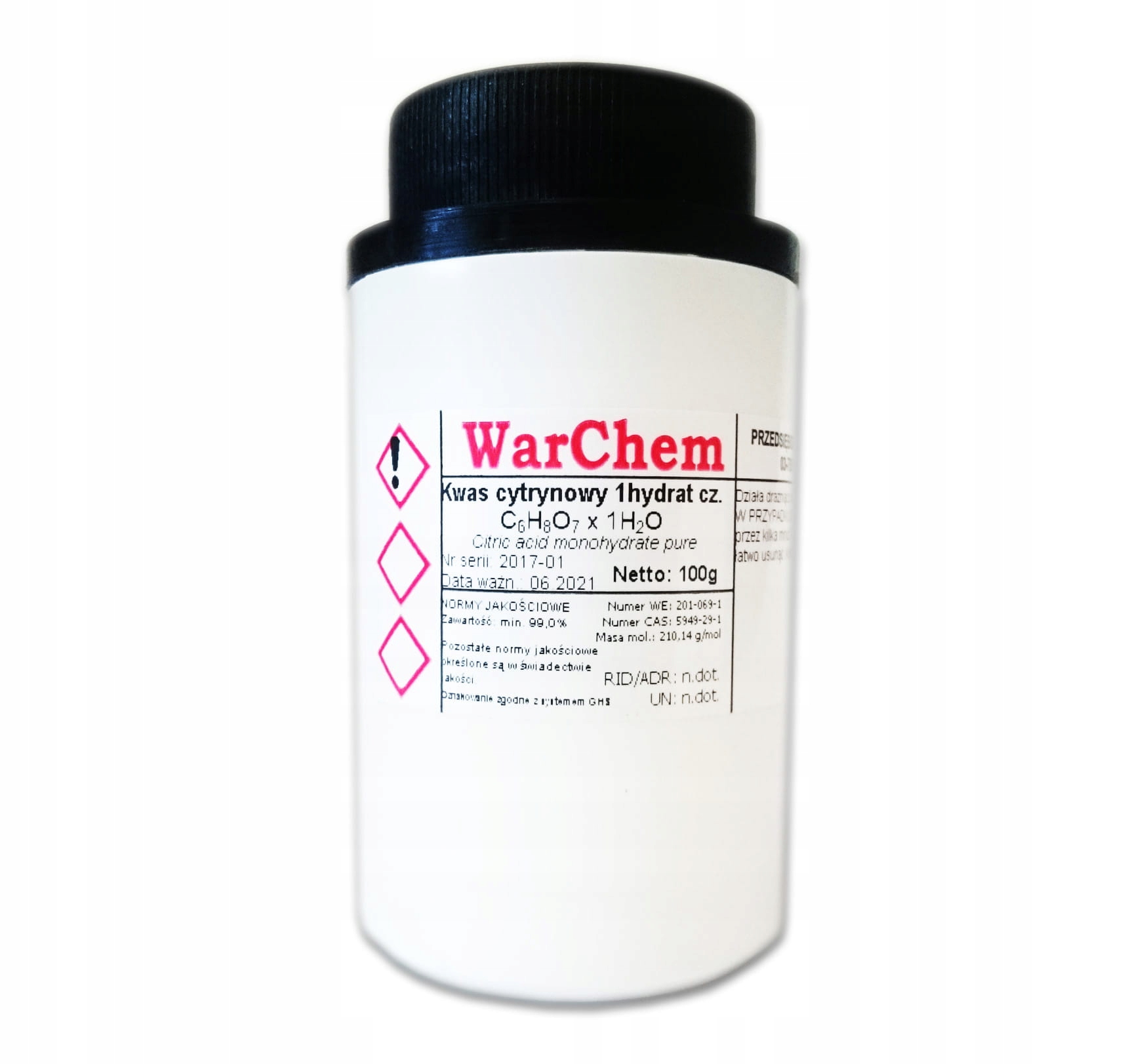 

Kwas Cytrynowy Odkamieniacz 100g Warchem