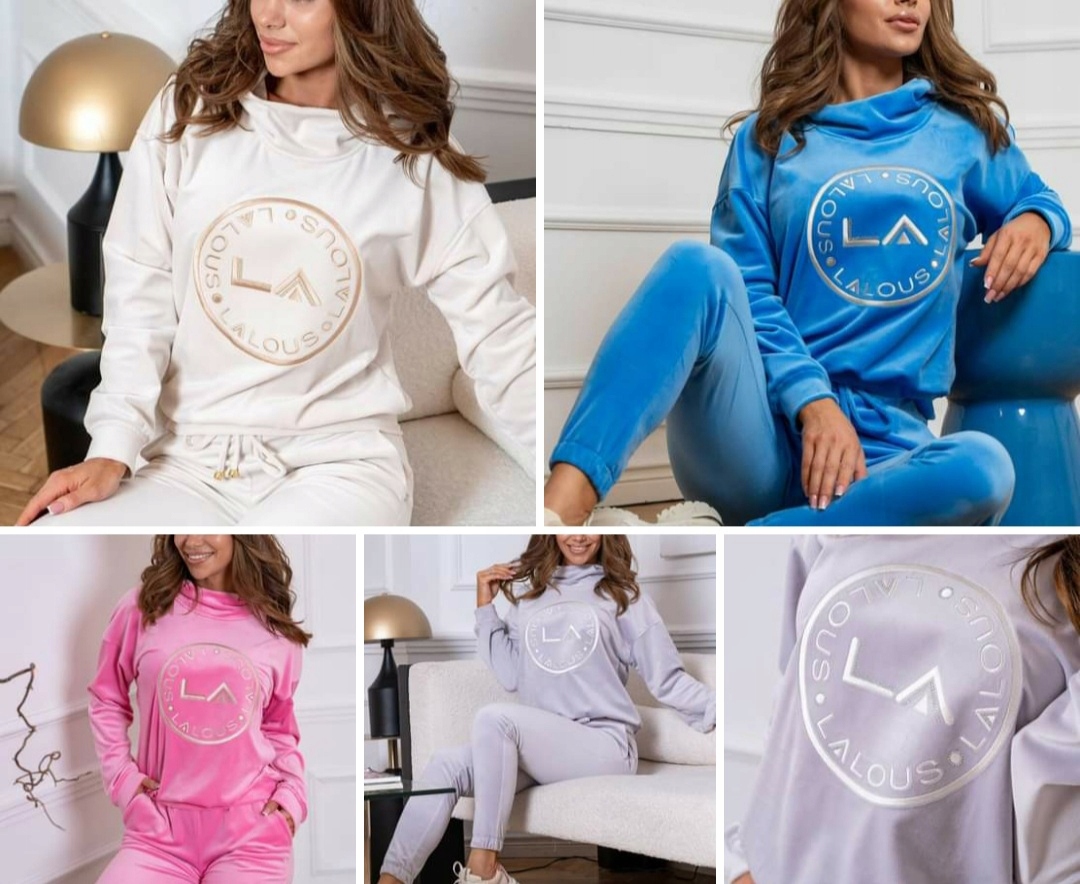 Béžové kalhoty Světlé velurové 0367 Lalous vel. S