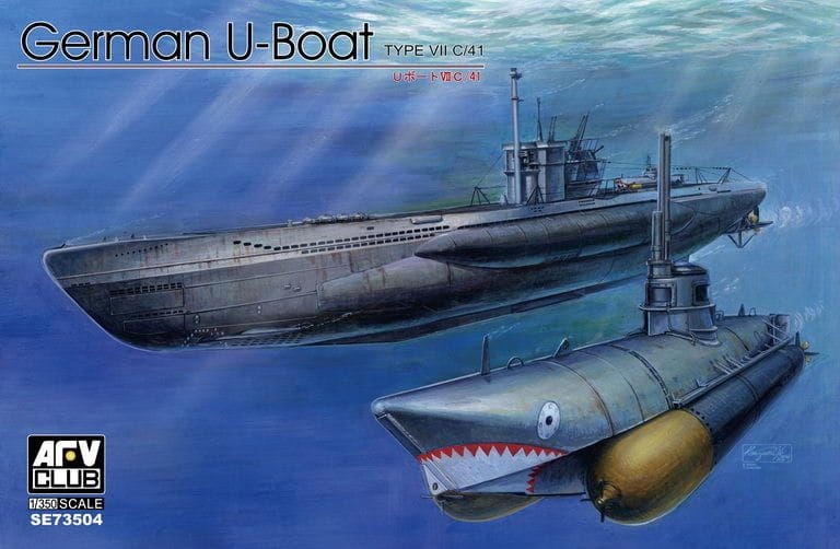 German U-Boat Type VIIC/41 1:350 Afv Club SE73504