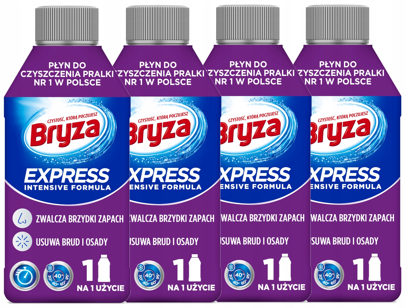 Levně Bryza Express Čistič pračky sada 4 x 250ml