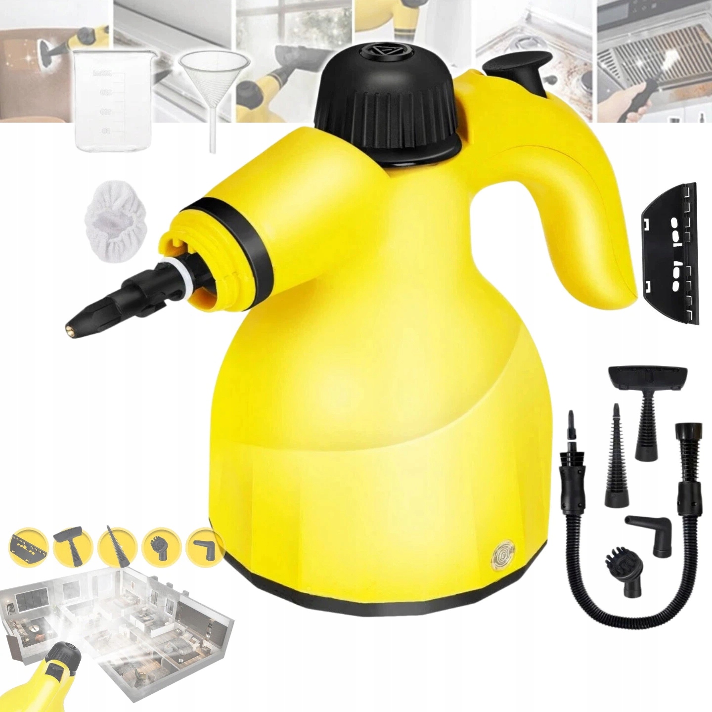 Myjka Parowa Czyścik do Okien Parownica 1000W Ręczna Myjka Parowa