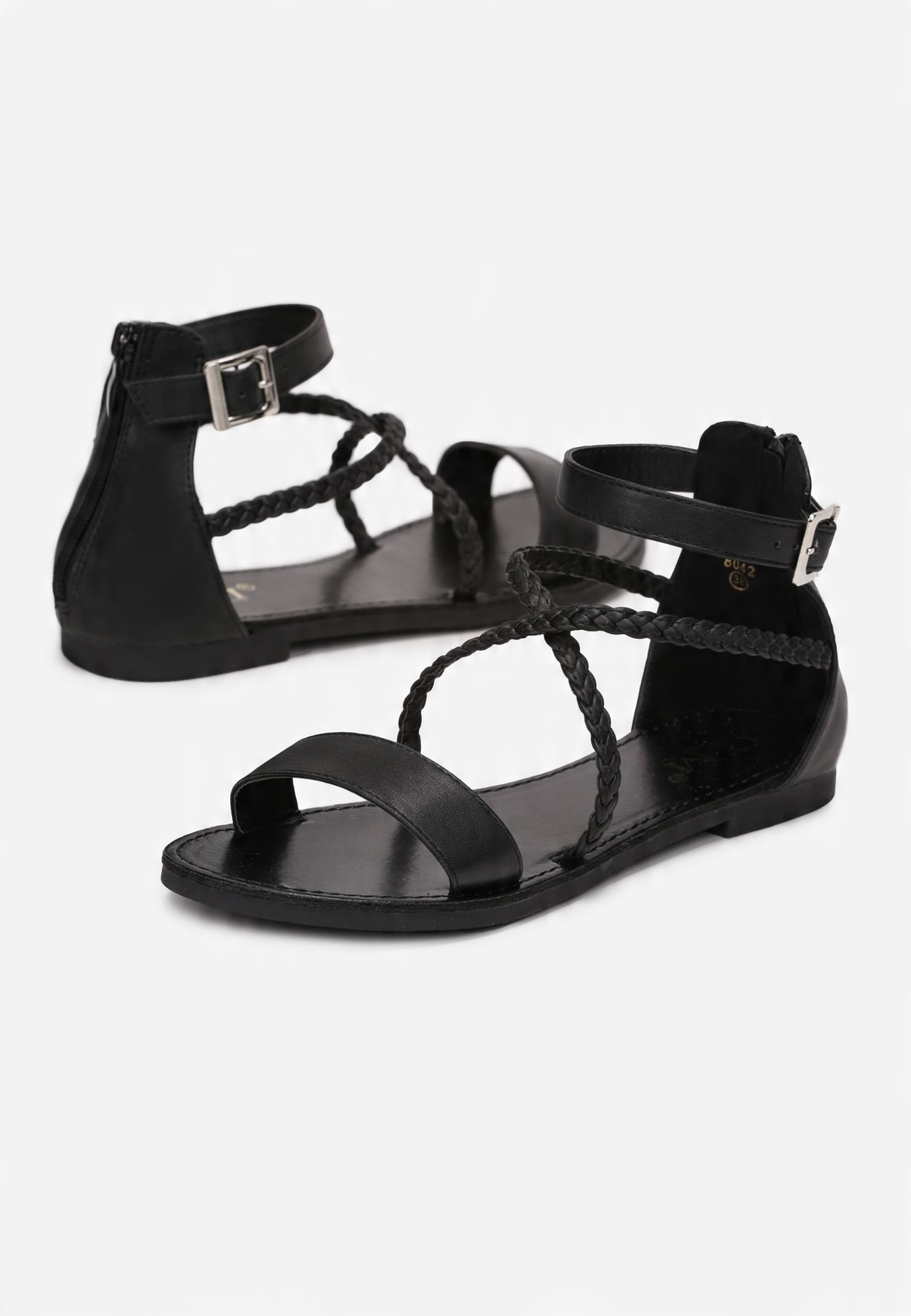 

Born2Be Czarne Sandały damskie 39 Casual
