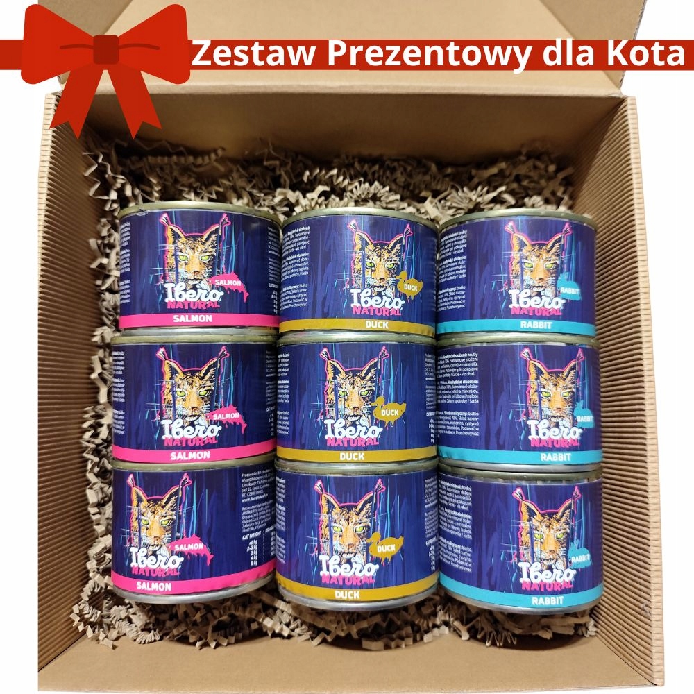 Levně Dárková Sada pro kočky č. 1 – Ibero Natural Cat 9×200 g