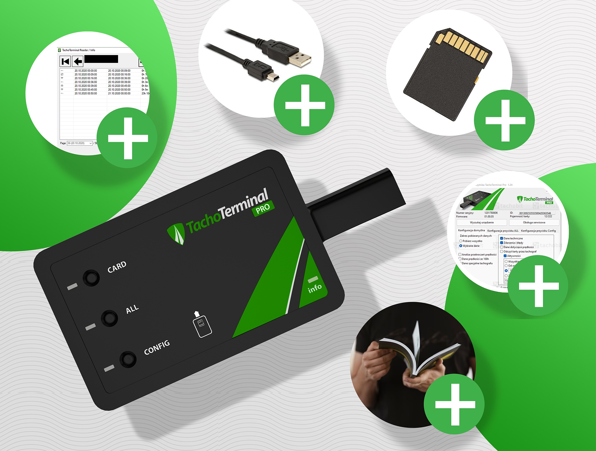 Czytnik kart i tachografów TachoTerminal PRO2 Marka TachoTerminal