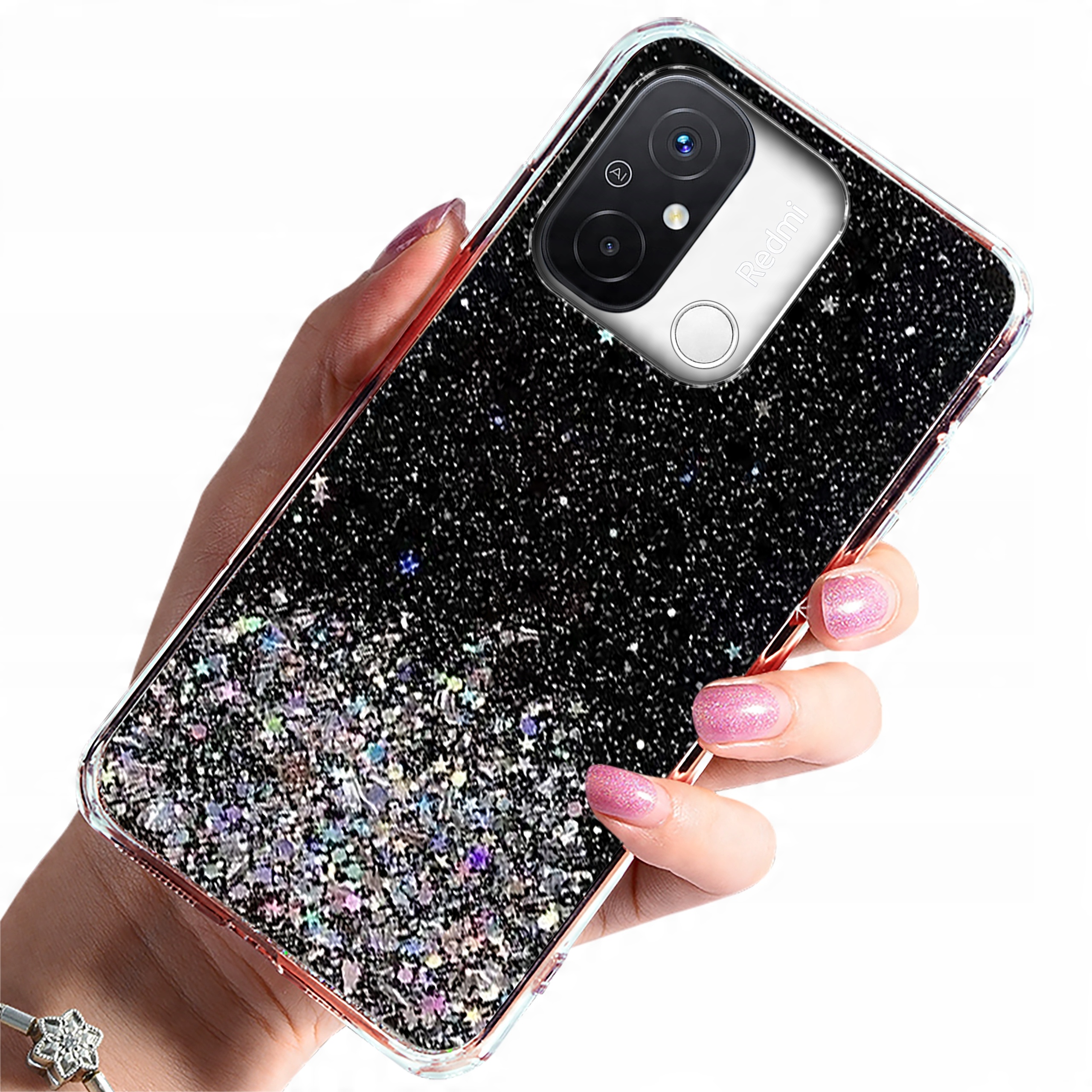 

Etui do Xiaomi Redmi 12C Case Brokat Szkło 9H