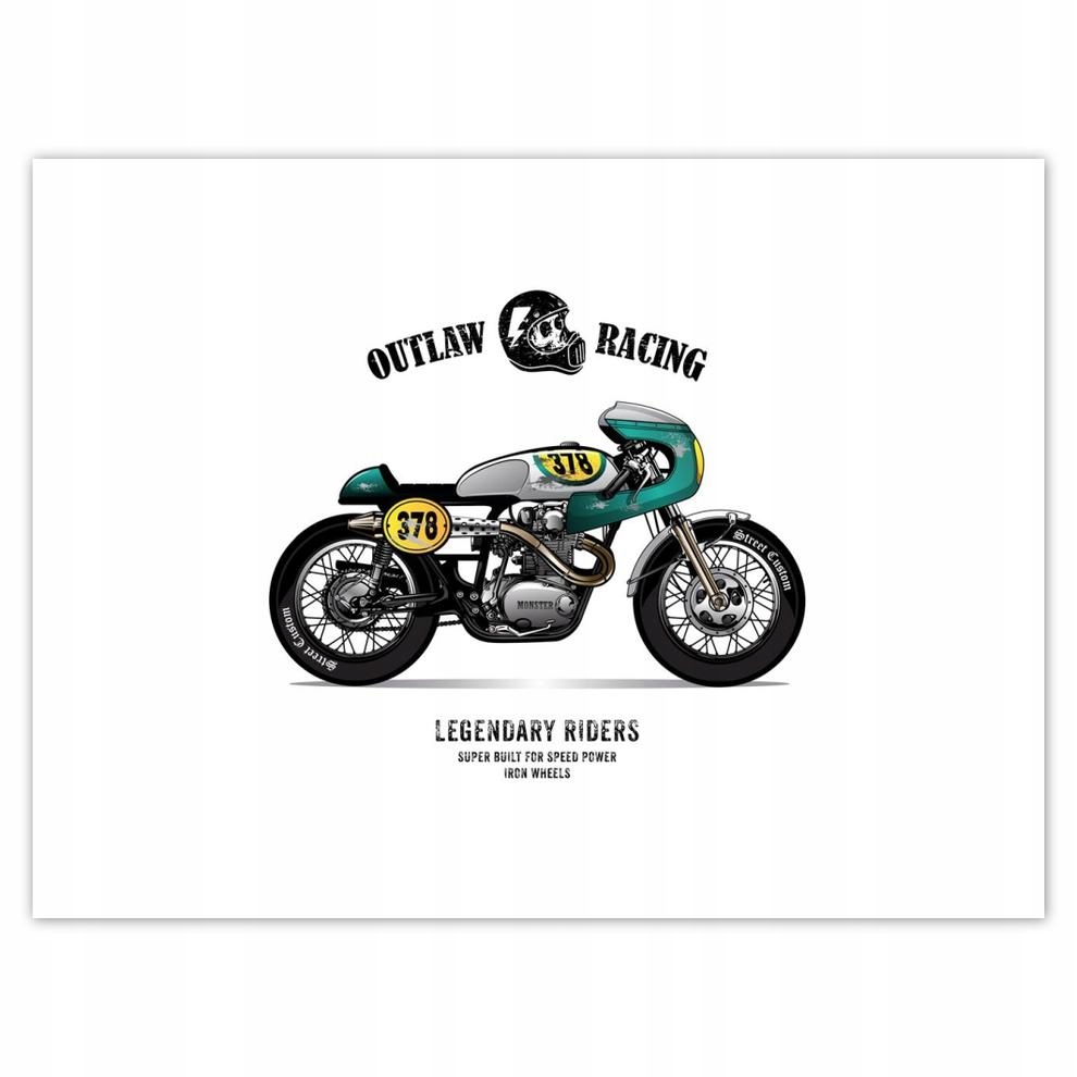

Plakat 40x30 Motocykl Zabytek Vintage