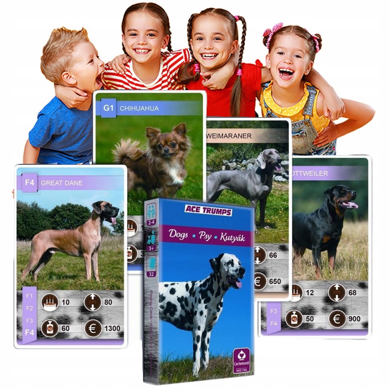 Psy TALIA Ciekawa TOWARZYSKA KARCIANKA Familijna Gra Dziecięca ROZGRYWKA EAN (GTIN) 5905320660567