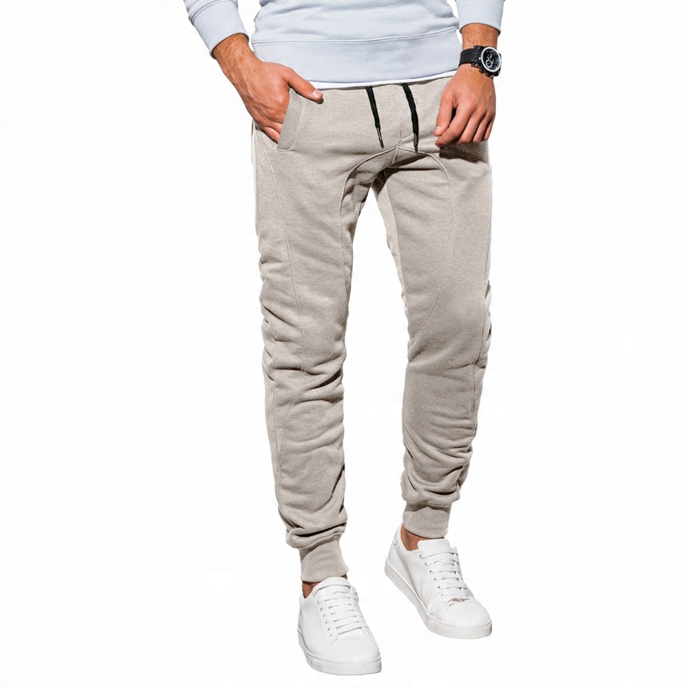 

Spodnie męskie dresowe joggery P867 jasnoszare XL