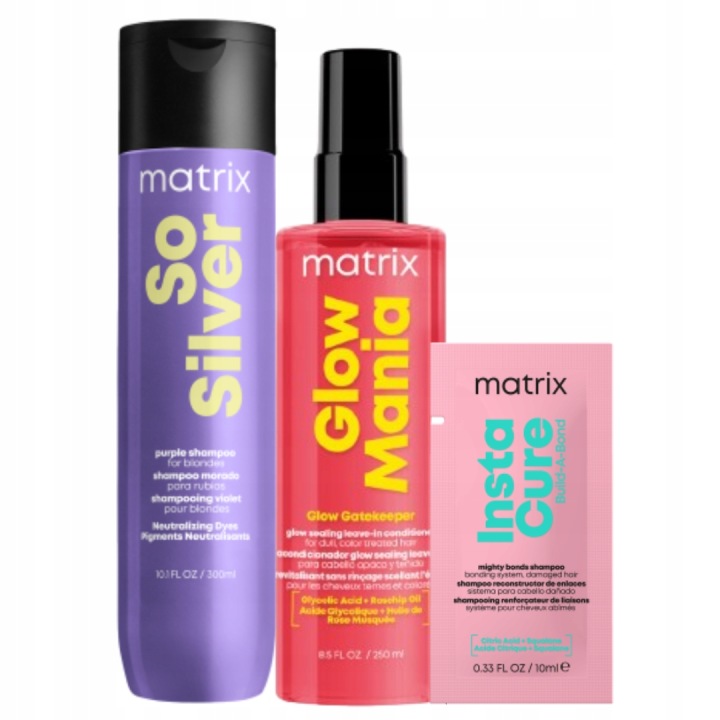 Matrix Total Results So Silver šampon kondicionér Glow Mania ochrana Sada