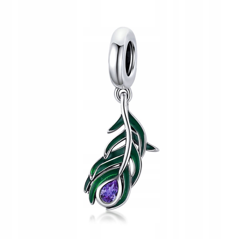 

Charms Pawie Pióro do Pandora S925 Sekretny Ogród