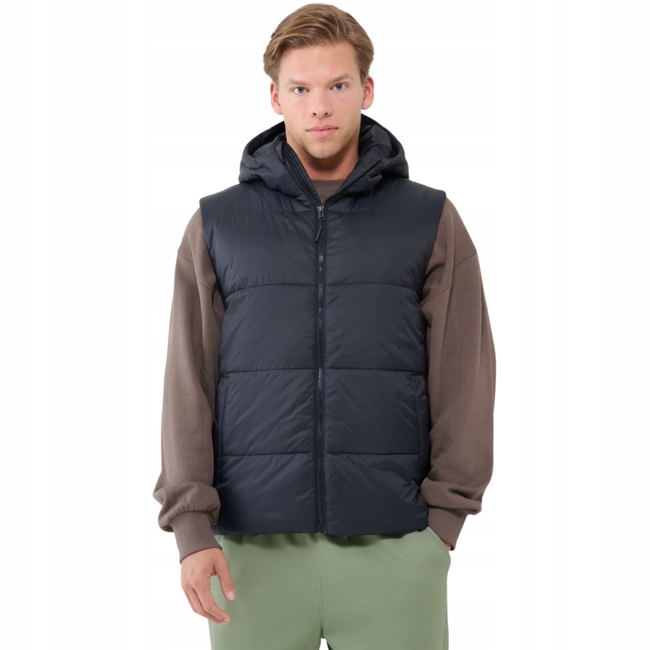 Pánská vesta 4F M193 hluboká černá 4FWSS25TVJAM193 20S XL