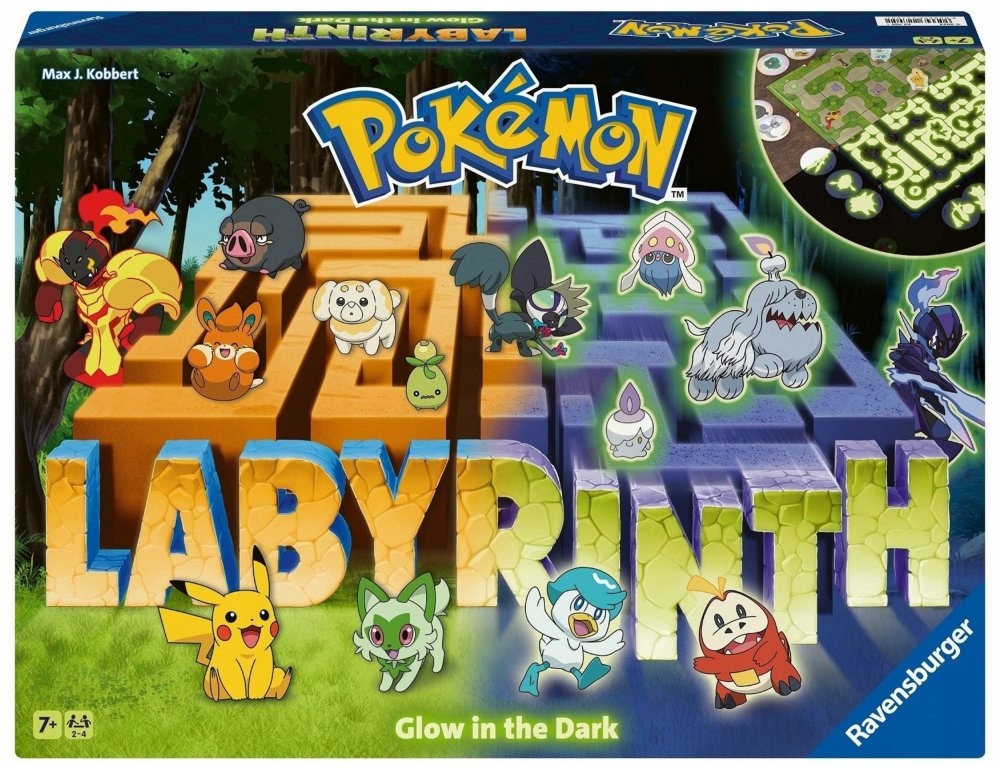 Labirynt Pokemon Świecący W Ciemności Gra planszowa Ravensburger 228393