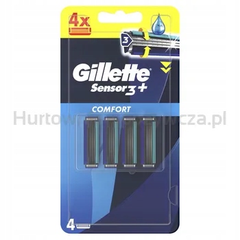 Gillette Sensor 3+Comfort Náhradní břity pro holicí strojek, 4