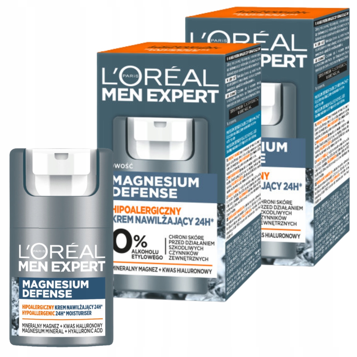 L'Oréal Men Expert Magnesium Defense Hypoalergenní hydratační krém 2x50 ml