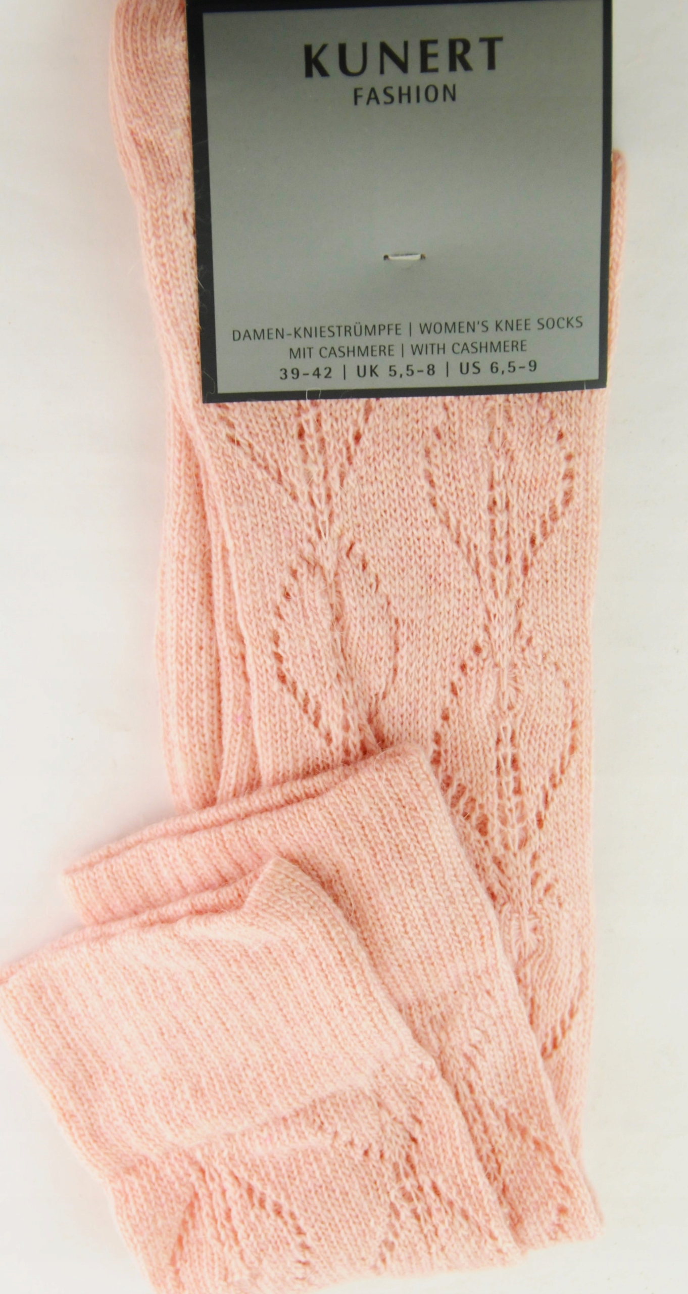 PODKOLANÓWKI KUNERT WEŁNA WISK KASZMIR ANGORA AŻUR 39-42 Model KUNERT FASHION