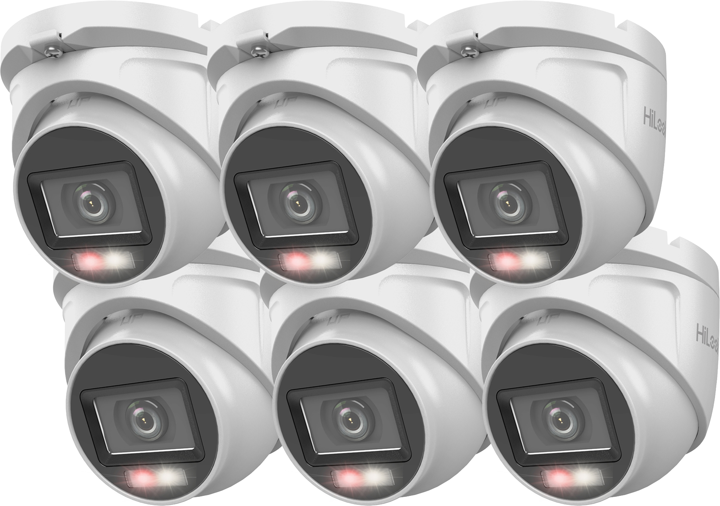 Sada 6 vonkajších kamier 2Mpx Hybrid Light Ir+led TVICAM-T2M-20DL HiLook