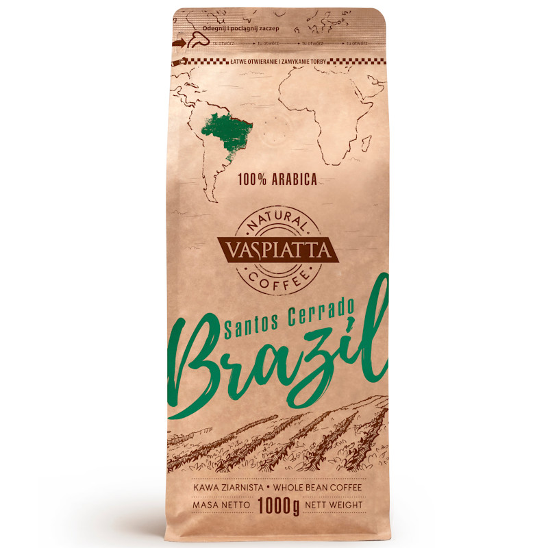 Kawa ziarnista Vaspiatta Natural Brazil 1kg