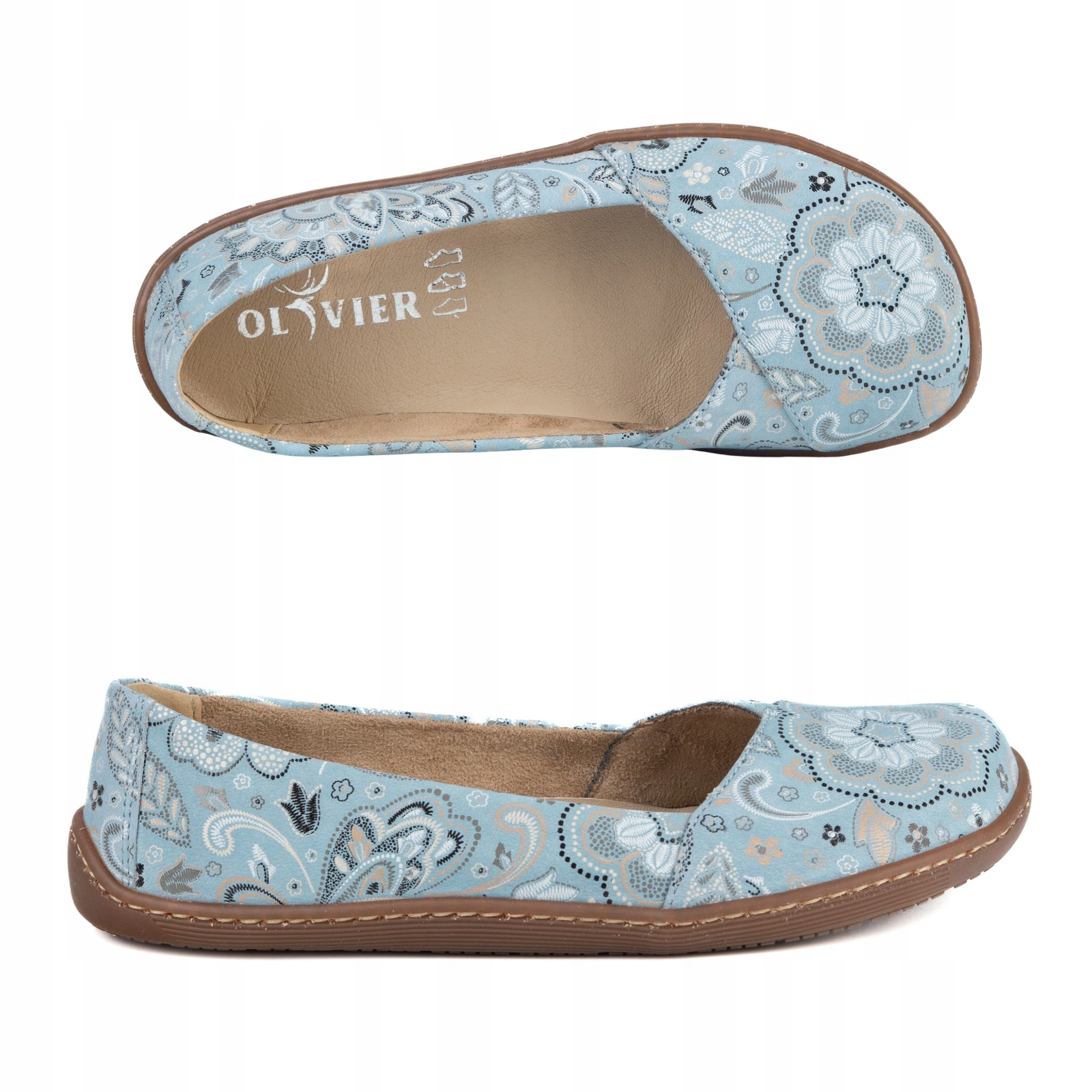 Dámské elegantní barefoot baleríny Maelle modré, velikost 38