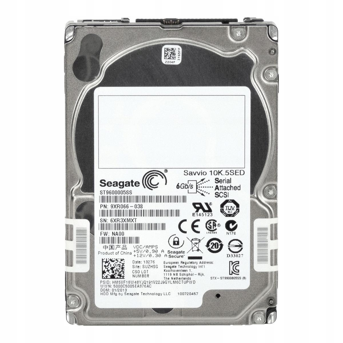 Seagate Savvio 10K.5 600GB 10K 64MB SAS-2 2.5" ST9600005SS