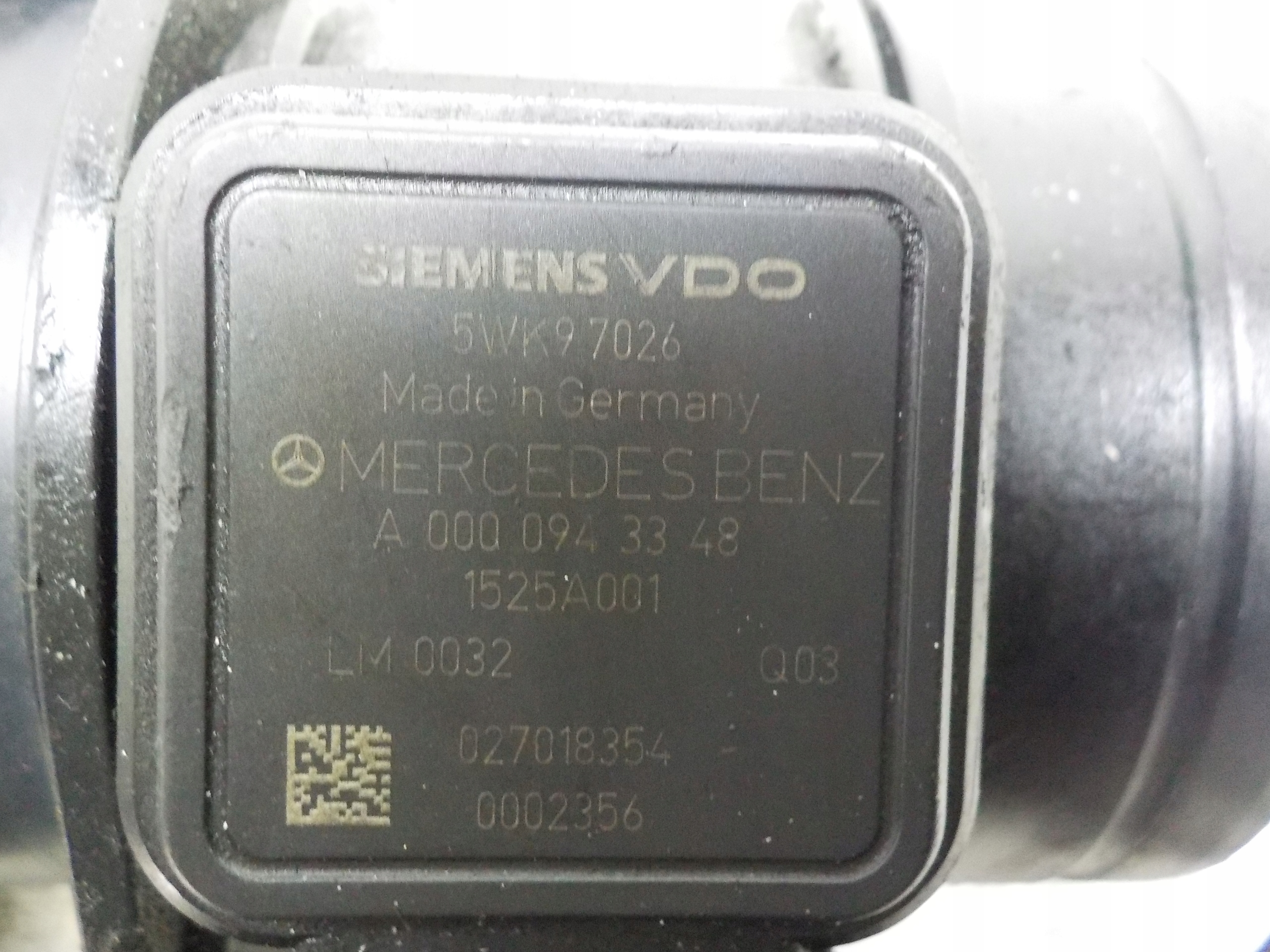 MERCEDES W169 2.0 CDTI flow meter 5WK97026
