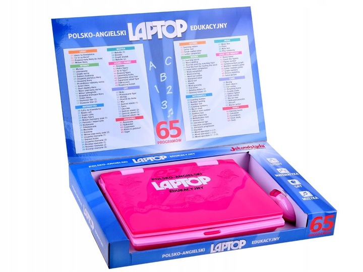 INTERAKTYWNY EDUKACYJNY LAPTOP DLA DZIECI DZIEWCZYNKI 3 4 LATA PREZENT Wiek dziecka 3 lata +