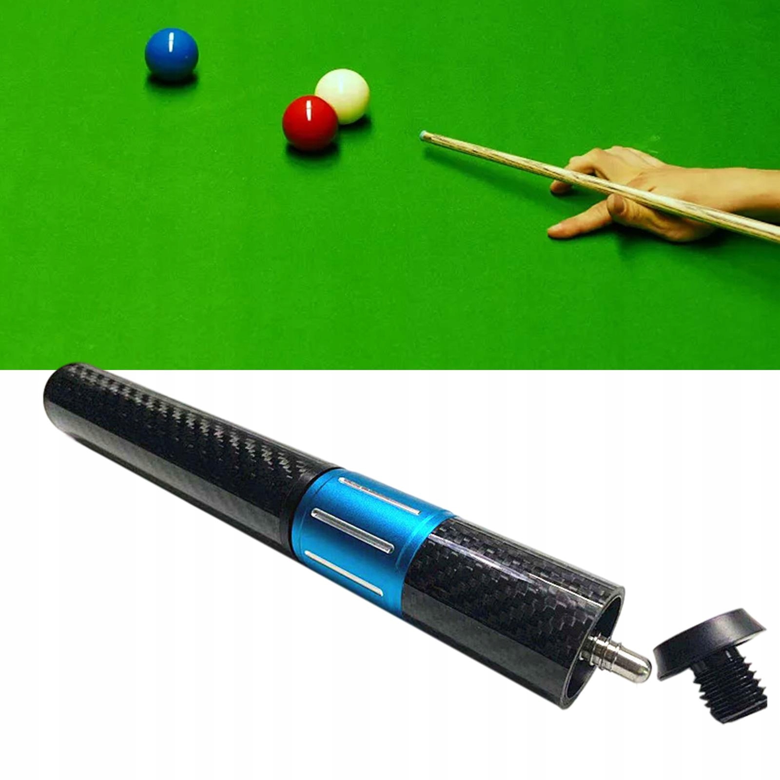 Pool Cue Butt End Extender Carbon Fiber for Kod producenta d10Does not apply